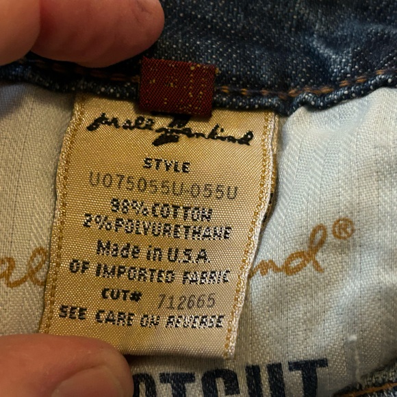 7 For All Mankind Jeans Size 26, Style U075055U-055U Bootcut - Picture 5 of 16
